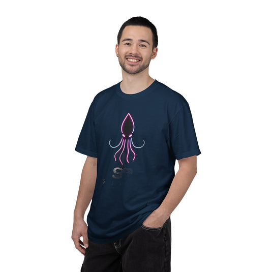 Squid Graphic T-Shirt — Neon Octopus Ocean Tee