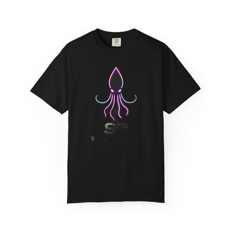 Load image into Gallery viewer, Squid Graphic T-Shirt — Neon Octopus Ocean Tee
