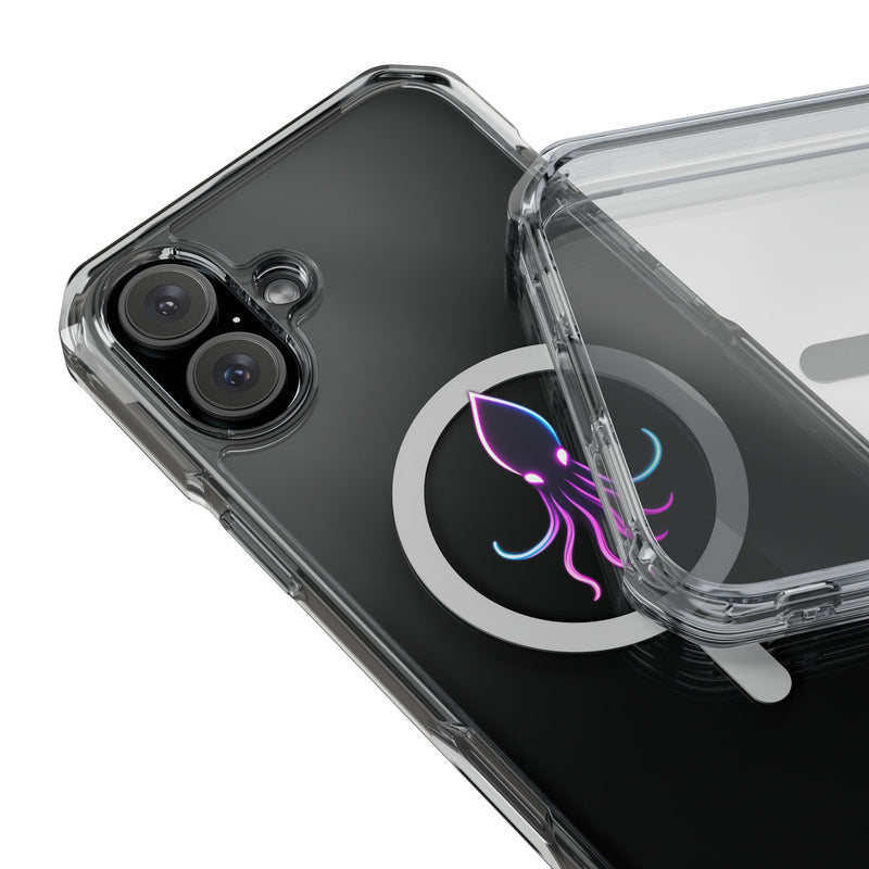 Load image into Gallery viewer, Vibrant Squid Magnetic Clear Phone Case
