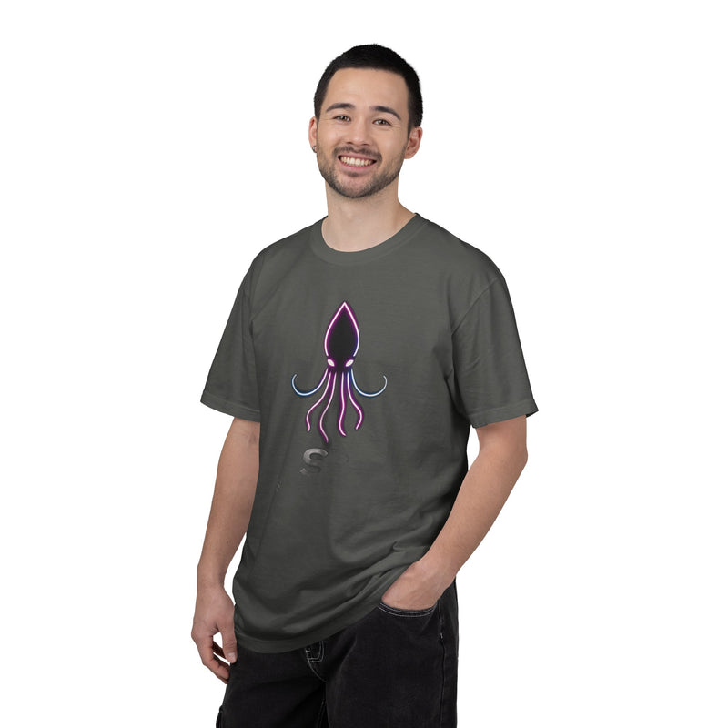Load image into Gallery viewer, Squid Graphic T-Shirt — Neon Octopus Ocean Tee
