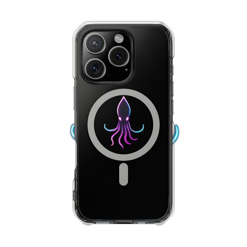 Load image into Gallery viewer, Vibrant Squid Magnetic Clear Phone Case
