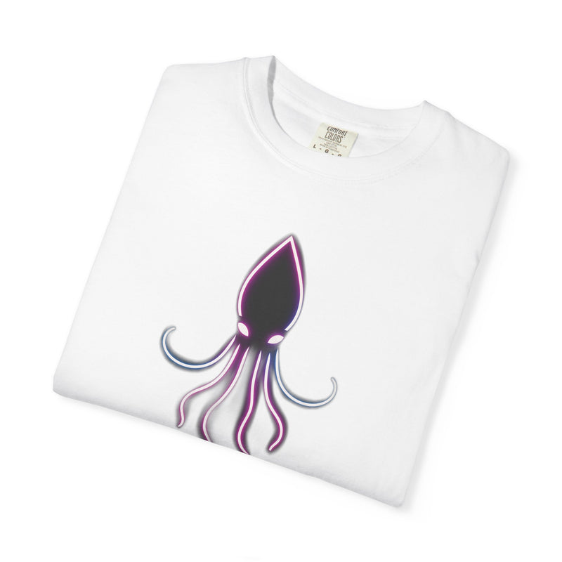 Load image into Gallery viewer, Squid Graphic T-Shirt — Neon Octopus Ocean Tee
