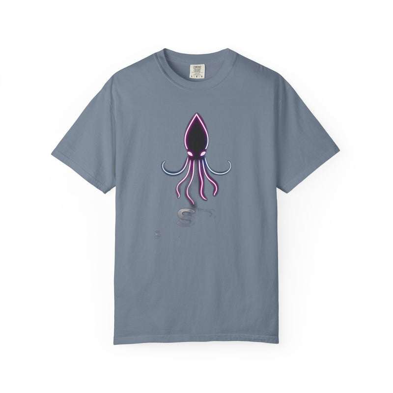 Load image into Gallery viewer, Squid Graphic T-Shirt — Neon Octopus Ocean Tee
