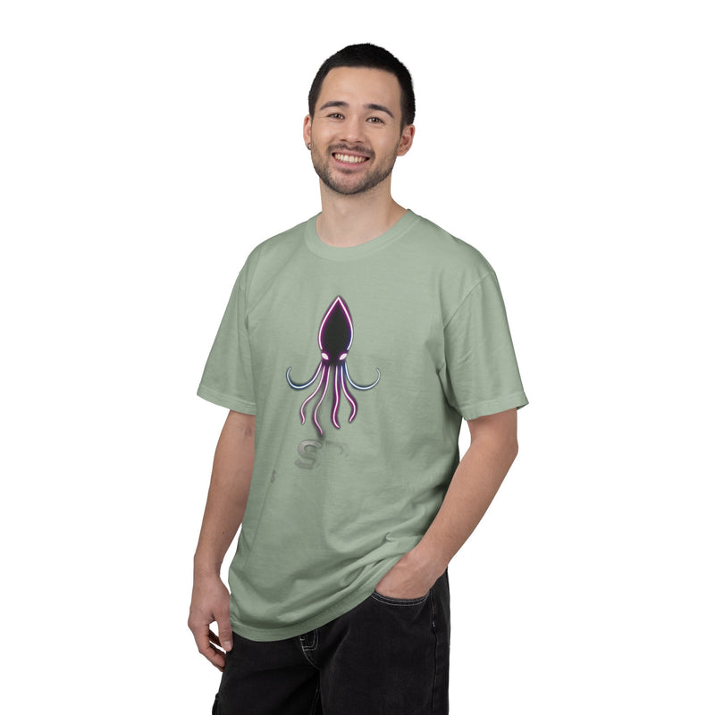 Load image into Gallery viewer, Squid Graphic T-Shirt — Neon Octopus Ocean Tee
