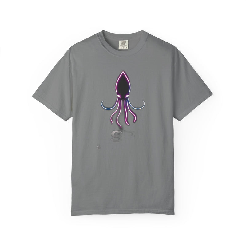 Load image into Gallery viewer, Squid Graphic T-Shirt — Neon Octopus Ocean Tee
