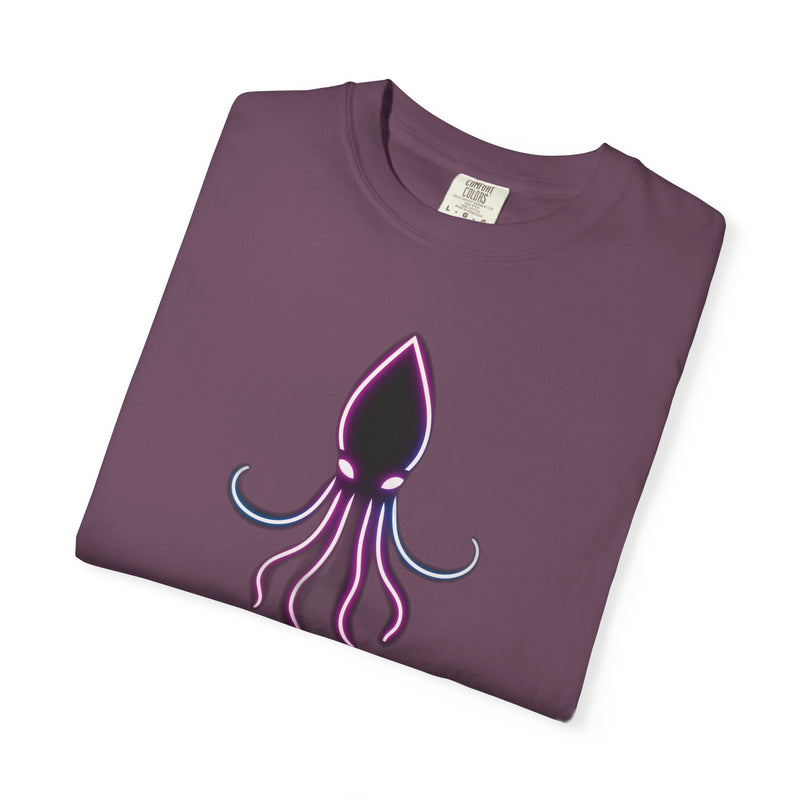 Load image into Gallery viewer, Squid Graphic T-Shirt — Neon Octopus Ocean Tee
