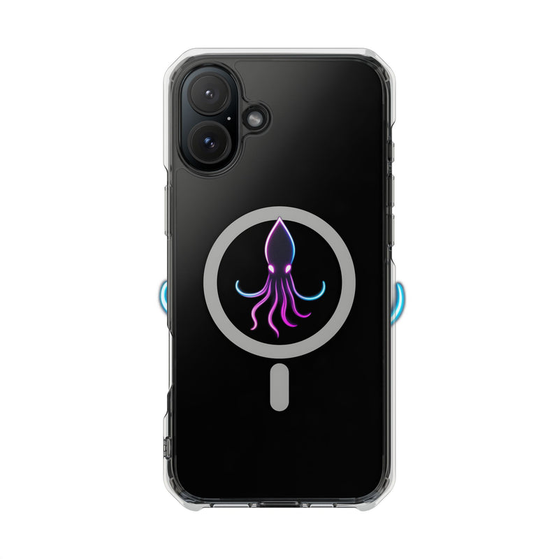Load image into Gallery viewer, Vibrant Squid Magnetic Clear Phone Case
