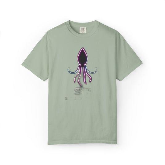 Squid Graphic T-Shirt — Neon Octopus Ocean Tee