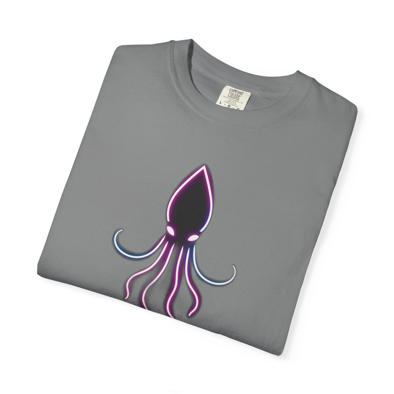 Load image into Gallery viewer, Squid Graphic T-Shirt — Neon Octopus Ocean Tee
