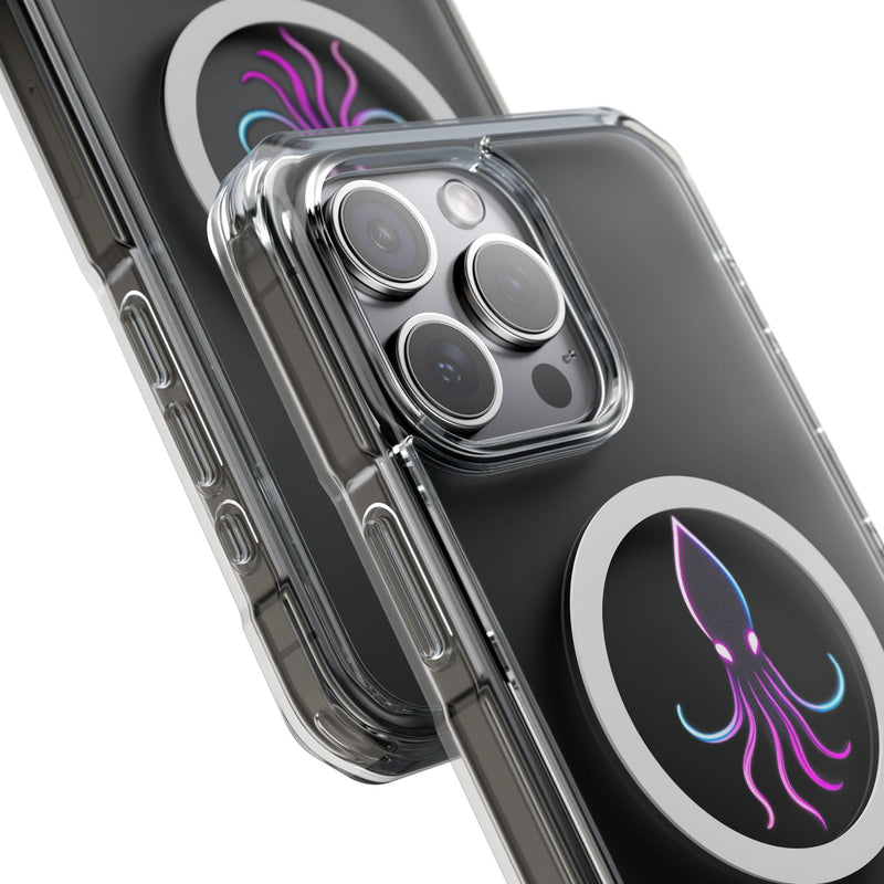Load image into Gallery viewer, Vibrant Squid Magnetic Clear Phone Case
