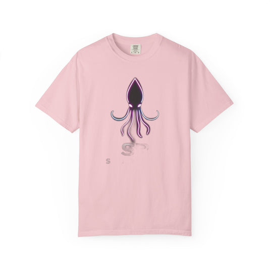 Squid Graphic T-Shirt — Neon Octopus Ocean Tee