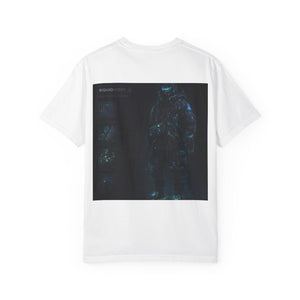 Astronaut Graphic T-Shirt — Minimal Front Squid Logo & Moody Space Back Print
