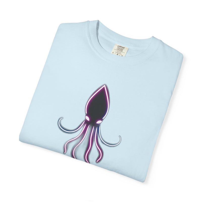 Load image into Gallery viewer, Squid Graphic T-Shirt — Neon Octopus Ocean Tee

