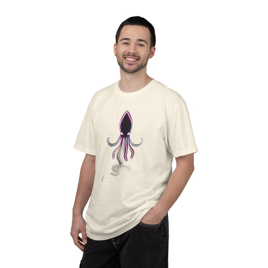 Squid Graphic T-Shirt — Neon Octopus Ocean Tee