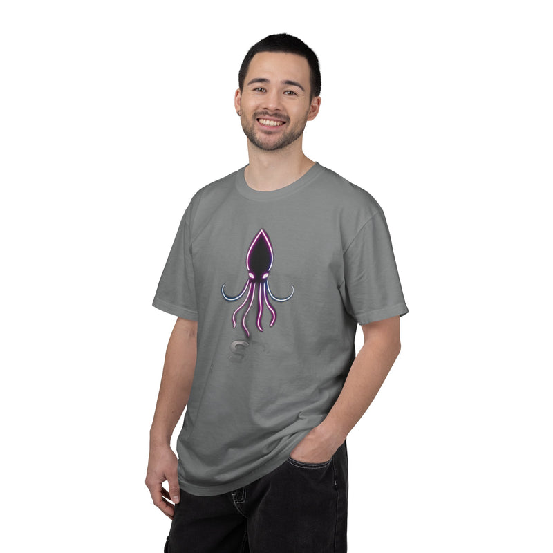 Load image into Gallery viewer, Squid Graphic T-Shirt — Neon Octopus Ocean Tee
