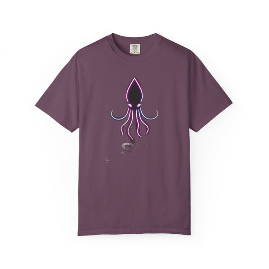 Squid Graphic T-Shirt — Neon Octopus Ocean Tee