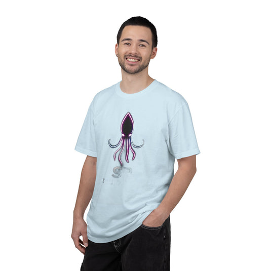 Squid Graphic T-Shirt — Neon Octopus Ocean Tee