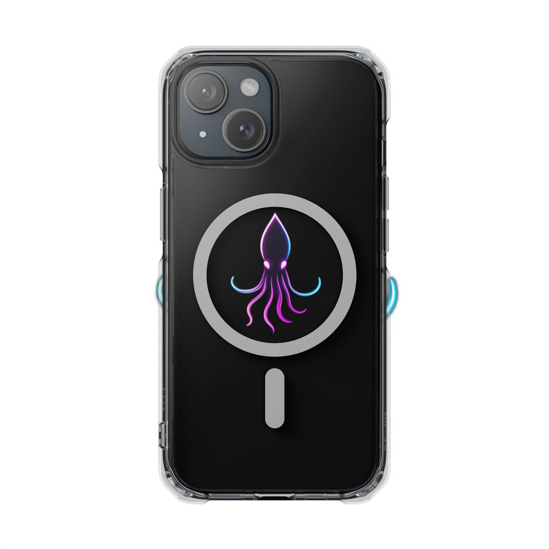Load image into Gallery viewer, Vibrant Squid Magnetic Clear Phone Case
