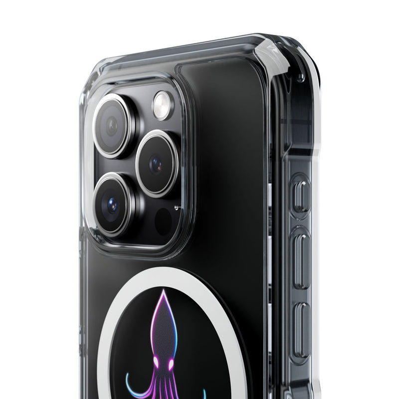 Load image into Gallery viewer, Vibrant Squid Magnetic Clear Phone Case
