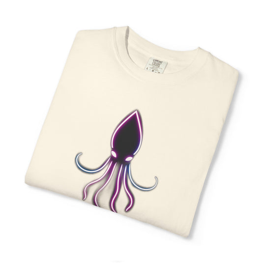 Squid Graphic T-Shirt — Neon Octopus Ocean Tee