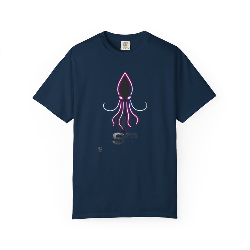Load image into Gallery viewer, Squid Graphic T-Shirt — Neon Octopus Ocean Tee
