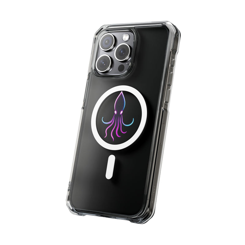 Load image into Gallery viewer, Vibrant Squid Magnetic Clear Phone Case
