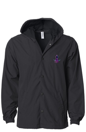 Black-On-Black-Water-Resistant Windbreaker