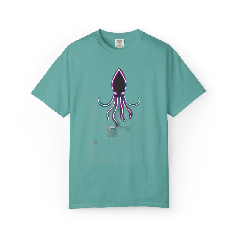 Load image into Gallery viewer, Squid Graphic T-Shirt — Neon Octopus Ocean Tee
