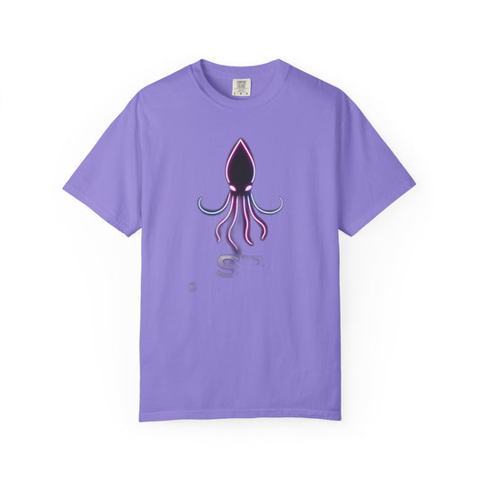 Squid Graphic T-Shirt — Neon Octopus Ocean Tee