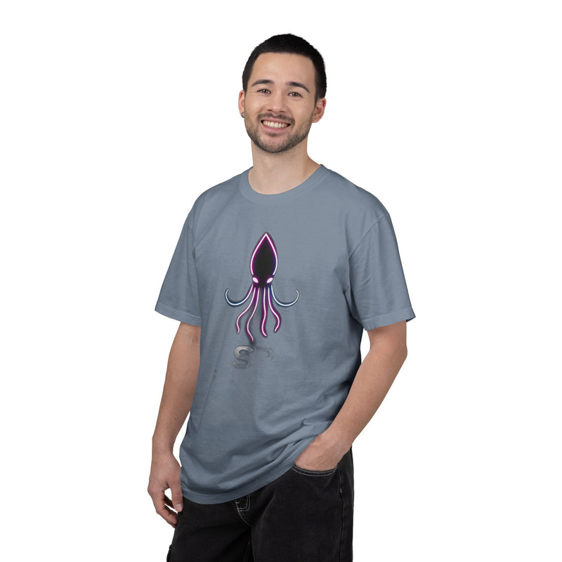 Load image into Gallery viewer, Squid Graphic T-Shirt — Neon Octopus Ocean Tee
