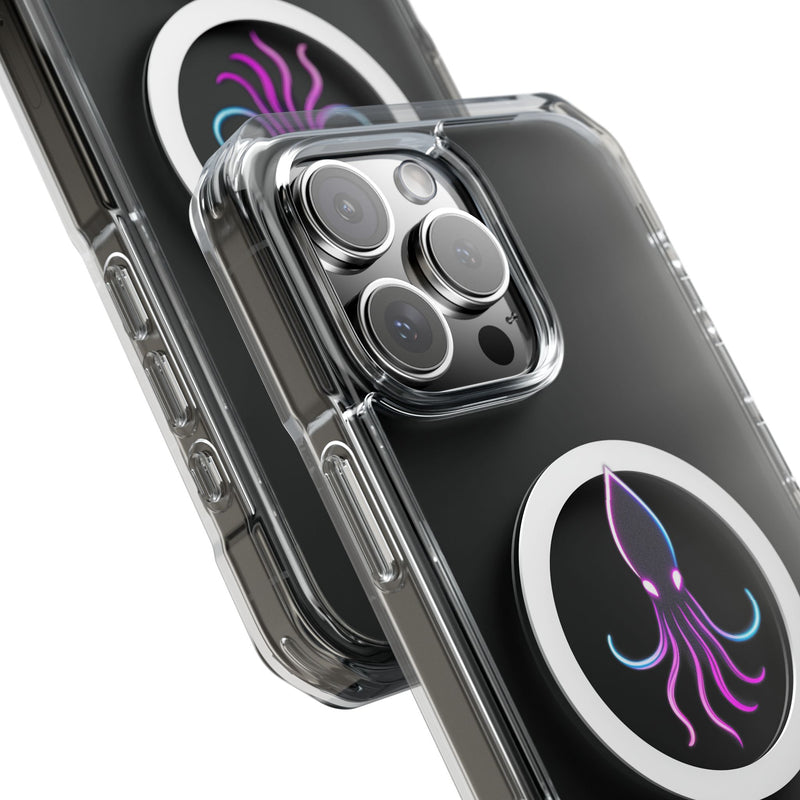 Load image into Gallery viewer, Vibrant Squid Magnetic Clear Phone Case
