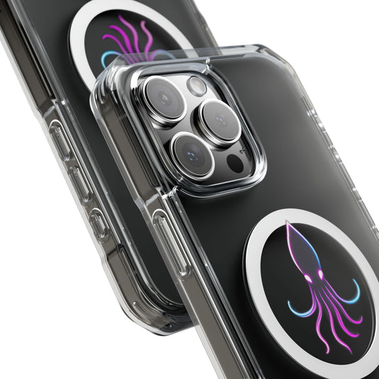 Vibrant Squid Magnetic Clear Phone Case