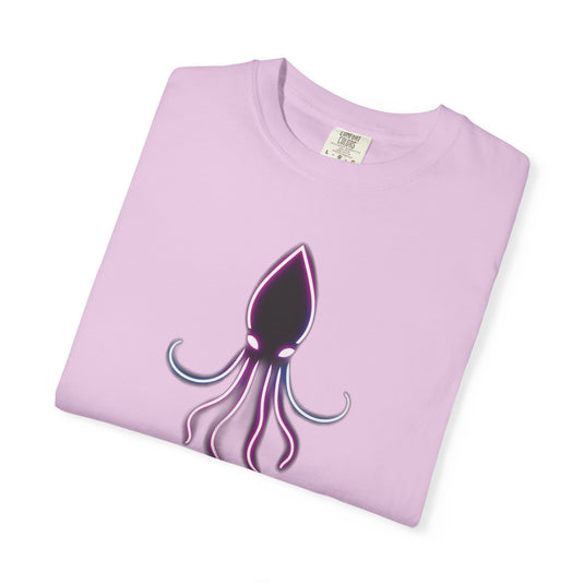 Squid Graphic T-Shirt — Neon Octopus Ocean Tee
