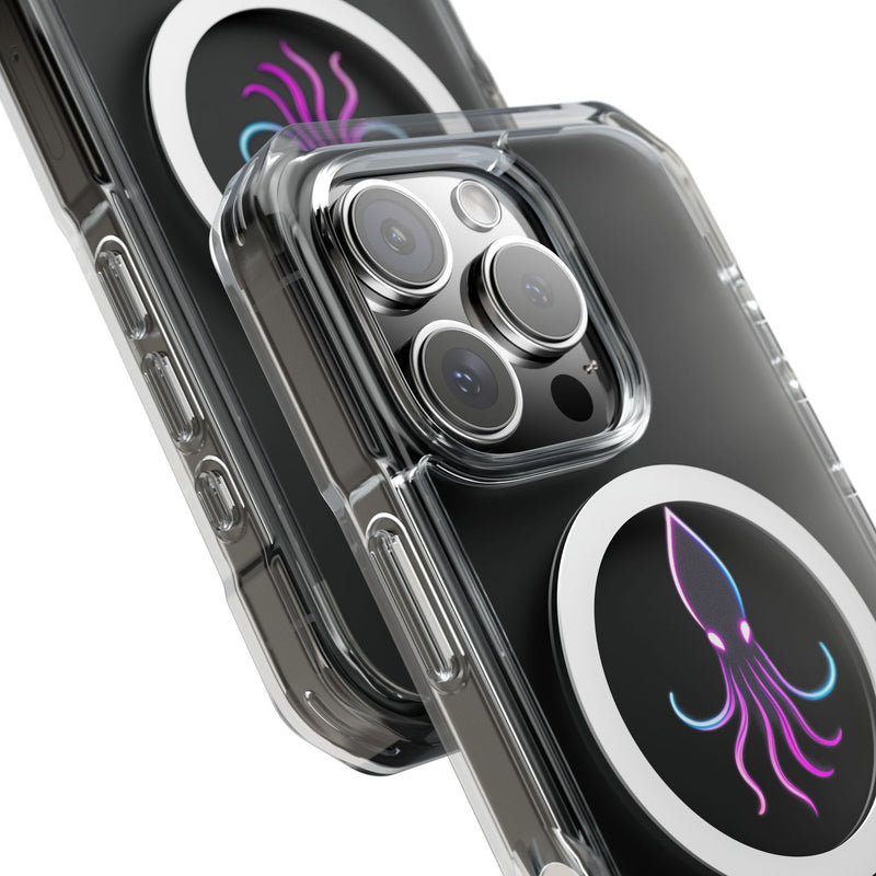 Load image into Gallery viewer, Vibrant Squid Magnetic Clear Phone Case
