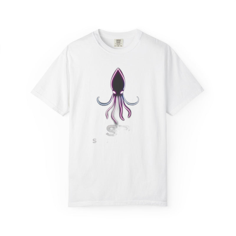 Load image into Gallery viewer, Squid Graphic T-Shirt — Neon Octopus Ocean Tee
