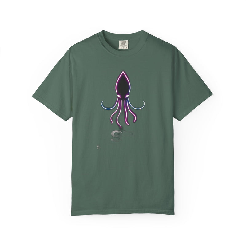Load image into Gallery viewer, Squid Graphic T-Shirt — Neon Octopus Ocean Tee
